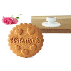 Falbanka 7 cm Walentynka serduszka - stempel do pierników