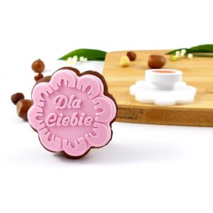 Kwiatek 6 cm Dla Ciebie - stempel do ciastek